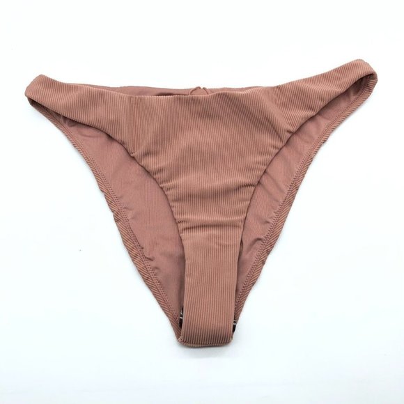 Good American Rib Better Bikini Bottom Cheeky Desert Rose Blush Pink 2 US M - Picture 2 of 4